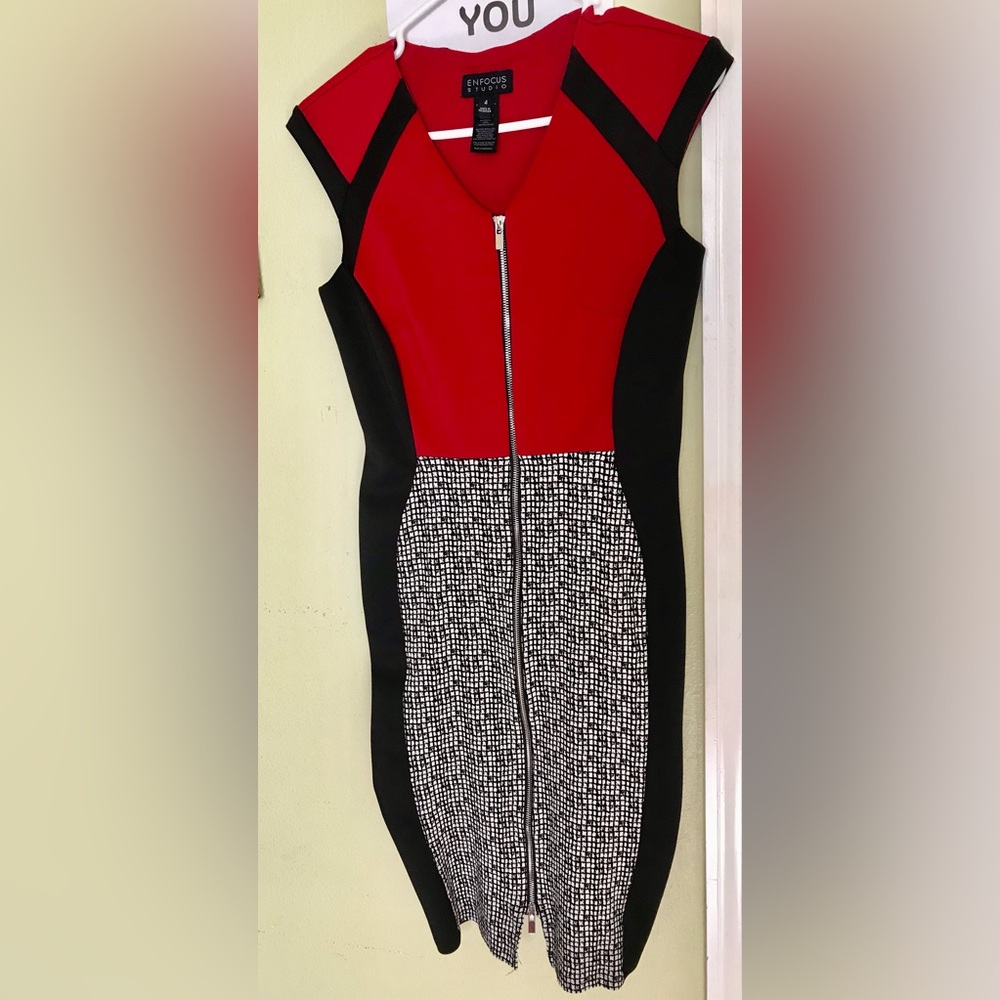 Women Enfocus Studio zipper Dress size 4